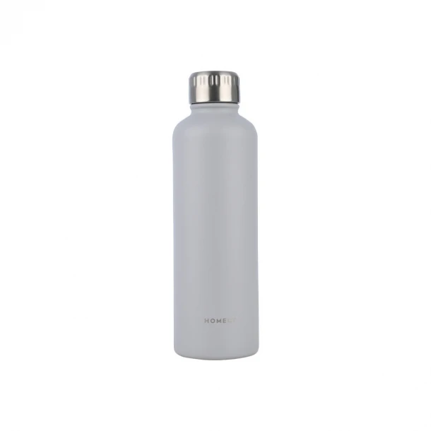 Θερμός-Μπουκάλι Ανοξείδωτο Flask Homely Pebble Gray 500ml-7x7x23εκ. Estia 01-32562