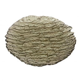 Πιάτο Μεγάλο Γυάλινο Ανθρακί 32εκ. ESPIEL Ramos HOR1127K6