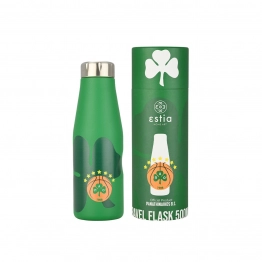 Θερμός-Μπουκάλι Ανοξείδωτο Travel Flask Panathinaikos BC Edition 500ml-7x7x22,3εκ. Estia 00-27193