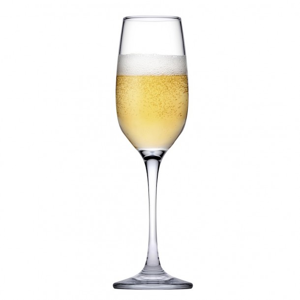 Ποτήρι Σαμπάνιας Γυάλινο Διάφανο Amber ESPIEL 200ml-6,6x22,8εκ. SP440295G6