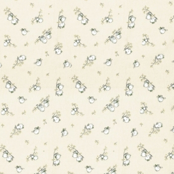 Πάνα Χασές Bebe Φανελένια 80x80εκ. Birds 16 Ecru DimCol