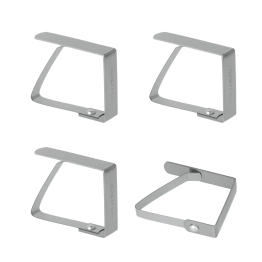 Σετ 4 Πιάστρες Τραπεζομάντηλου Ανοξείδωτες