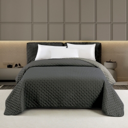 Κουβερλί 2 Όψεων Microfiber King 260x240εκ. Renzo Anthracite-Grey Melinen 20004505