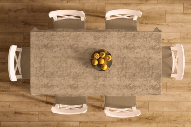 Καρές Μονόχρωμος Polycotton Αλέκιαστος 90x90εκ. Panama Shadow Brown DimCol