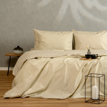 Σετ Σεντόνια Βαμβακερά Διπλά 205x270εκ. Chantal Beige Ultra Line Melinen 20004523