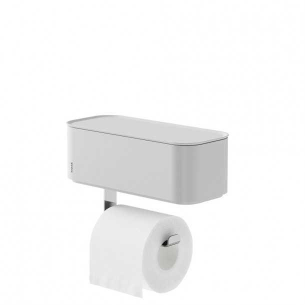 Tiger 2-Store Χαρτοθήκη Επιτοίχια Με Αποθηκευτικό Χώρο White 800379