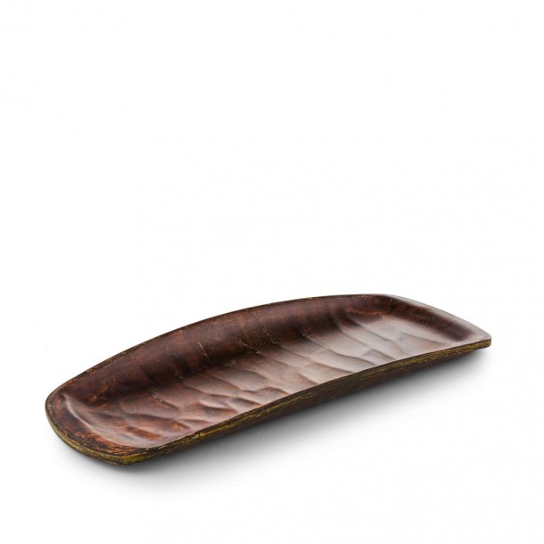 Πιατέλα Σερβιρίσματος Γόνδολα Μελαμίνης Chestnut Hybrid ESPIEL 33,5x13,5x3εκ. HWD784K48-6