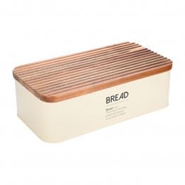 Ψωμιέρα Μεταλλική Ιβουάρ 42x23x13εκ. Allure Estia 01-24833