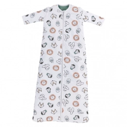 Υπνόσακος 4 Εποχών Βαμβακερός Με Αποσπώμενα Μανίκια 0.5Tog & 2.5Tog 6-36 Μηνών Baby Animal Multicolour Meyco MEY-509056