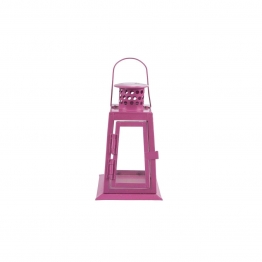 Φαναράκι Ρεσώ Μεταλλικό Ροζ-Μωβ Art Et Lumiere 9x9x15εκ. 09528