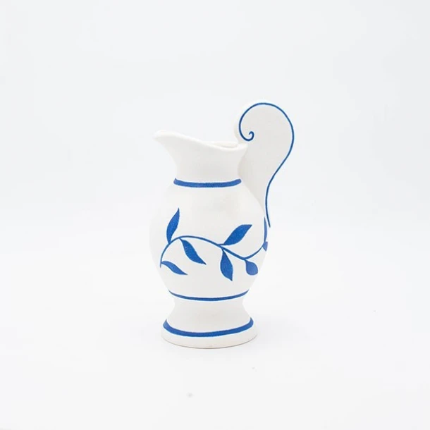 Βάζο Πορσελάνης Λευκό-Μπλε 13,5x10,5x21,3εκ. ESTHETI 819-00226