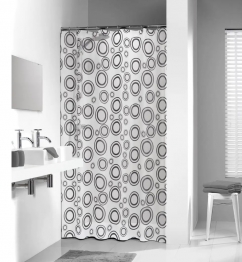 Κουρτίνα Μπάνιου Πλαστική 180x200εκ. Grey Circolo Sealskin 210781300