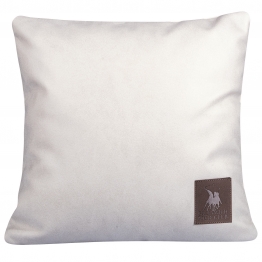 Διακοσμητικό Μαξιλάρι Polyester Leather Like Διθέσιος 42x42εκ. Premium 3924 Ιβουάρ Greenwich Polo Club