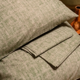 Σετ Σεντόνι Με Μαξιλαροθήκη Polycotton Ημίδιπλο Με Λάστιχο 120x200+32εκ. Amar Olive Casual Line Mini Melinen 20004337