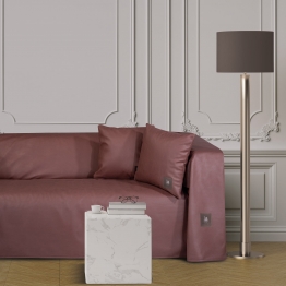 Ριχτάρι Polyester Leather Like Τριθέσιος 180x300εκ. Premium 3928 Ροδί Ανοιχτό Greenwich Polo Club