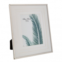 Κορνίζα Μεταλλική Ασημί-Λευκό 13x18εκ. iliadis 89425