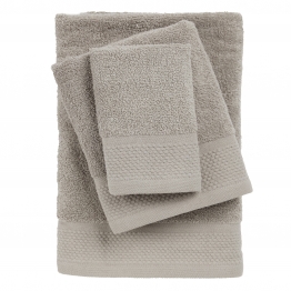Σετ Πετσέτες 3τμχ Βαμβακερές Best 0834 Grey Das Home