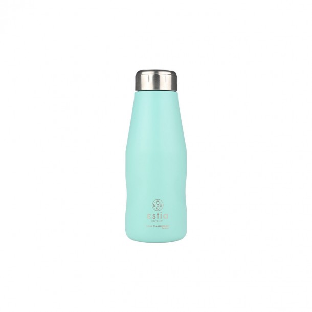 Θερμός-Μπουκάλι Ανοξείδωτο Bermuda Green Flask Save The Aegean Estia 350ml-6,5x6,5x18,5εκ. 01-22334