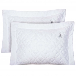 Ζεύγος Μαξιλαροθήκες Microfiber 50x70+8εκ. Classic 2357 Λευκό Greenwich Polo Club