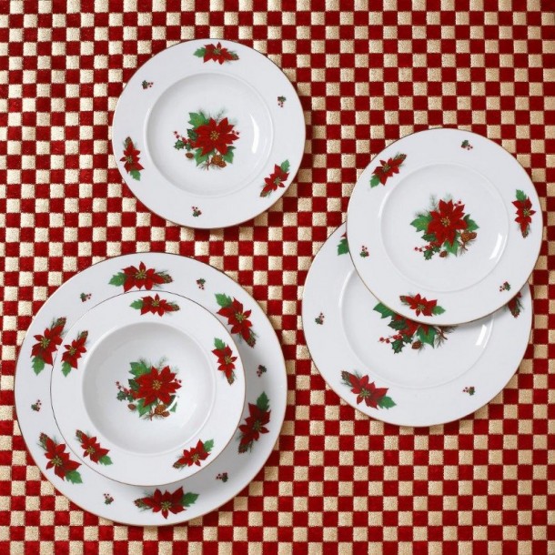 Χριστουγεννιάτικο Σερβίτσιο Σετ 20τμχ Πορσελάνης Poisentia CRYSPO TRIO 06.241.40