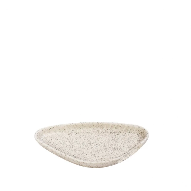 Πιάτο Γλυκού Τριγωνικό Stoneware Gobi White-Sand Matte ESPIEL 15x8,5x2εκ. OW2030K6