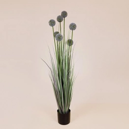 Γλαστράκι Πλαστικό Με Φυτό Γρασίδι Άλλιο 140εκ. Πράσινο ESTHETI 816-50009