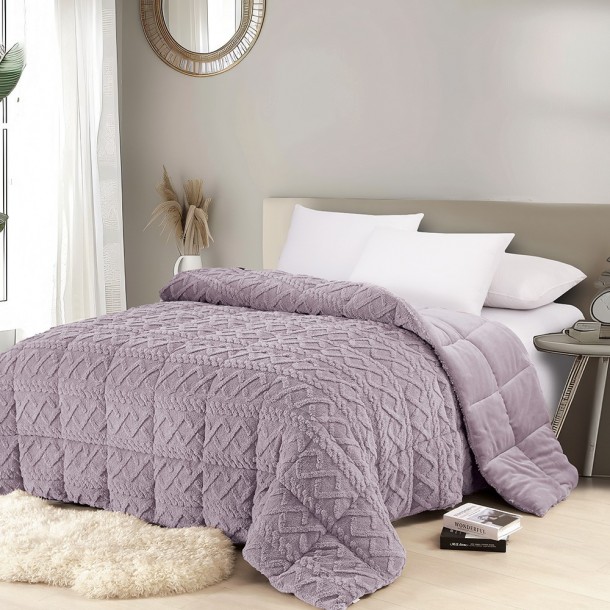 Κουβερτοπάπλωμα Flannel-Sherpa Μονό 160x220εκ. Ian Ash Melinen 20003766