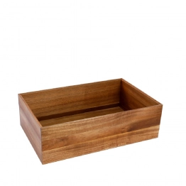 Κουτί Ξύλινο Ακακίας Στοιβαζόμενο ESPIEL 53x32,5x16,5εκ. BUK103