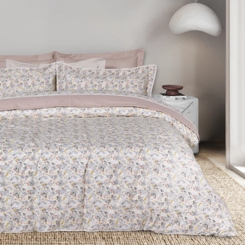 Κουβερλί Βαμβακοσατέν King 230x250εκ. Prestige 1695 Blue-Beige Das Home