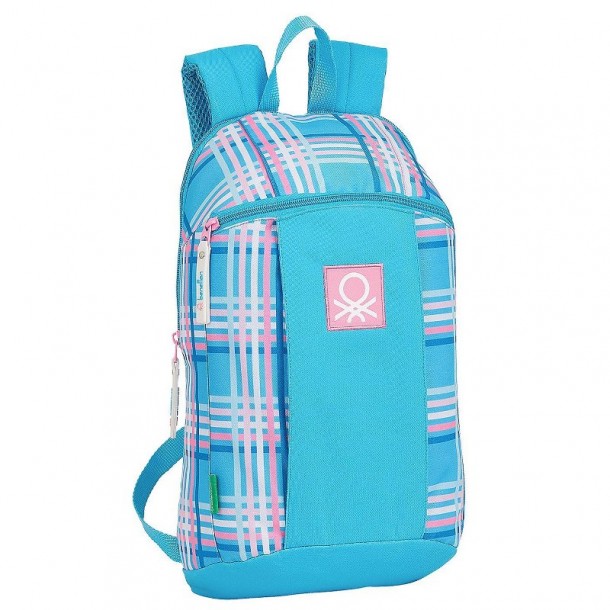 Τσάντα Πλάτης Ανατομική Tartan 22x10x39εκ. Benetton 50-2864