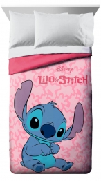 Πάπλωμα Microfiber Μονό 160x240εκ. Disney Home Lilo & Stitch 42 Pink DimCol