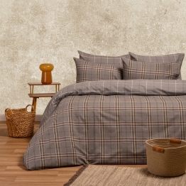 Σετ Σεντόνια Βαμβακερά King Size 260x270εκ. Diego Grey Ultra Line Melinen 20004147