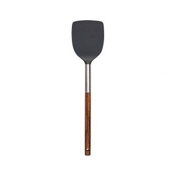 Σπάτουλα Πλαστική Νάυλον-Ξύλινη Γκρι Stone PBT Estia 8,2x6,1x35,2εκ. 01-2671