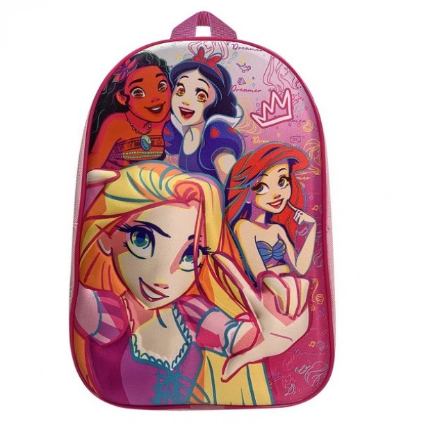 Τσάντα Πλάτης Νηπίου Princess 3D 31εκ. Disney 50-3256
