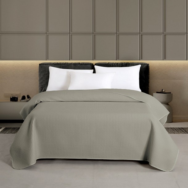 Κουβερλί Microfiber Υπέρδιπλο 220x240εκ. Ultra Sonic Zara Grey Melinen 20004494