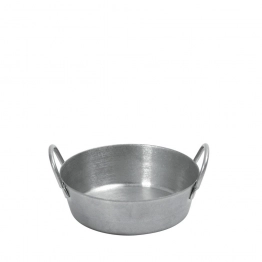 Μπωλάκι Σερβιρίσματος Με Λαβές Ανοξείδωτο 18/10 Ασημί Snow ESPIEL 8,2x8,2x2,7εκ. FEV122