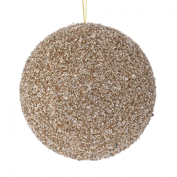 Χριστουγεννιάτικη Μπάλα Polyfoam Σαμπανί Glitter 10εκ. iliadis 83508
