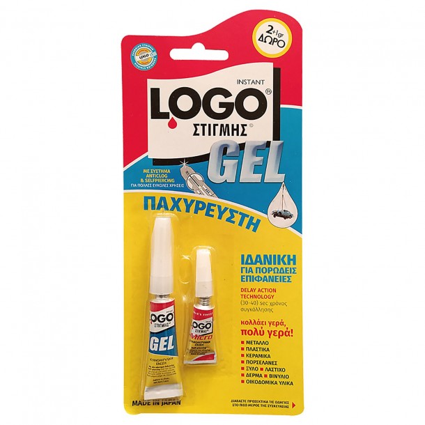 Κόλλα LOGO Gel Στιγμής 2g+1g Δώρο 19-245