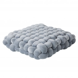 Διακοσμητικό Μαξιλάρι Βελούδινο 40x40x12εκ. Deco 2282 Γκρι Das Home