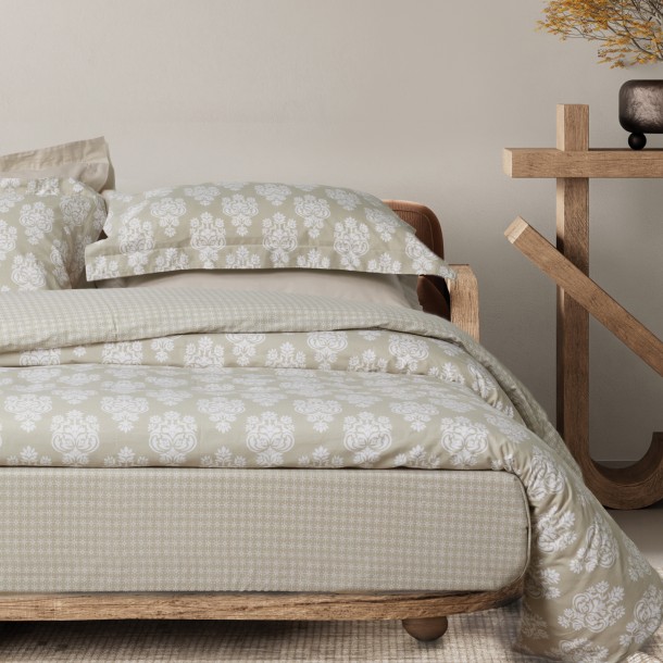 Σετ Σεντόνια Βαμβακερά King 260x280εκ. Happy 9674 Taupe Das Home