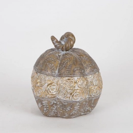 Διακοσμητική Κολοκύθα Κεραμική Χρυσή-Καφέ 15,5x15x17εκ. ESTHETI 752-28523