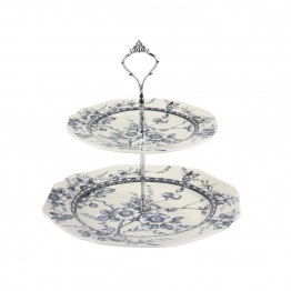 Ορντερβιέρα 2 Όροφη Πορσελάνης 27εκ.-20εκ. Tiffany Blue Oriana Ferelli PR24324B11