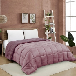 Κουβερτοπάπλωμα Flannel-Sherpa Υπέρδιπλο 220x240εκ. Shelby Amethyst Melinen 20004976