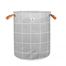 Καλάθι Απλύτων Πτυσσόμενο Polyester 60lt-40x40x50εκ. Checkered Estia 02-25489