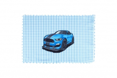 Σουπλά Παιδικό Polyester 35x50εκ. Muscle Car 31 Σιέλ DimCol