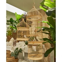 Διακοσμητικό Κλουβί Σετ 3τμχ Bamboo Natural 40x80εκ.-27x60εκ.-23x50εκ. MSA 20-31-866