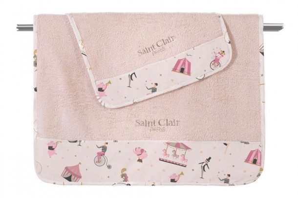 Σετ 2τμχ Βρεφικές Πετσέτες Βαμβακερές Enjoy Pinky Saint Clair