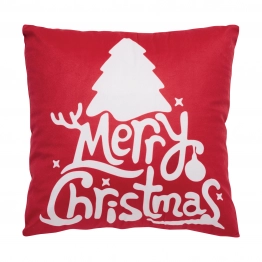 Χριστουγεννιάτικο Μαξιλάρι Polyester 45x45εκ. Christmas 0770 Red Das Home