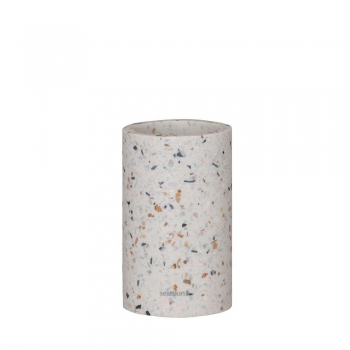 Ποτηροθήκη Κεραμική 7,5x7,5x12,3εκ. Blend Terrazo Sealskin 800034