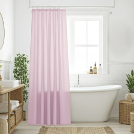 Κουρτίνα Μπάνιου Αδιάβροχη Polyester 200x180εκ. Curtains 0806 Nude Das Home